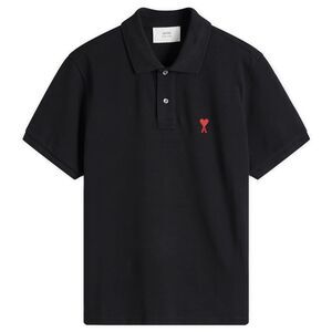 Men's Ami de Coeur Cotton Black Polo Shirt Size Large NWT 100% Authentic